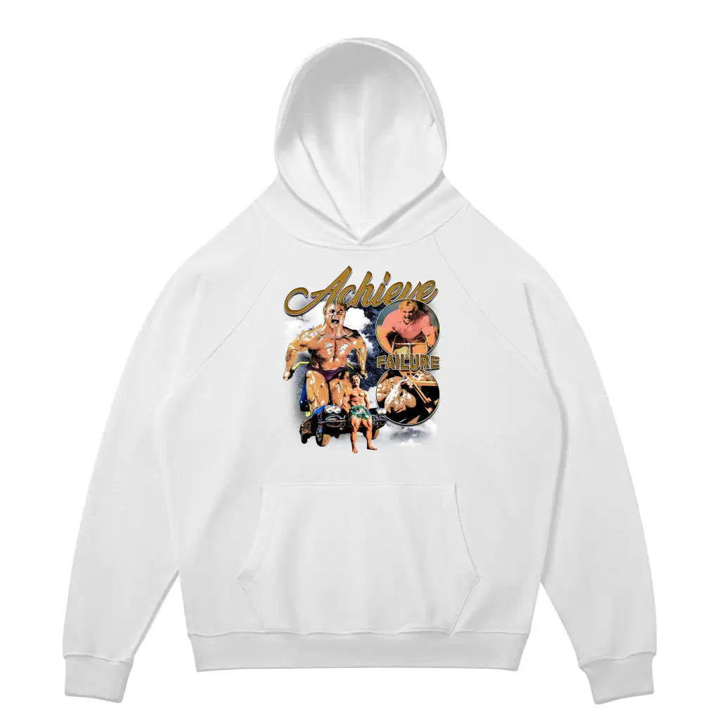 Achieve Failure Hoodie - White / s