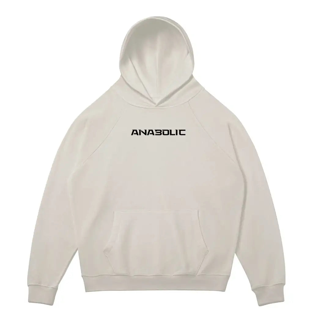 Anabolic Hoodie - Black Logo (high-key) - Rice Apricot / s