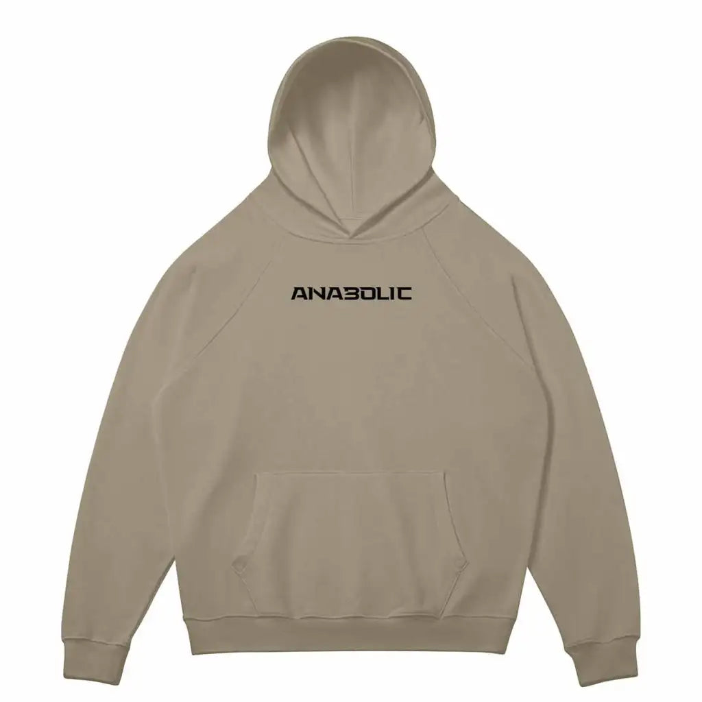 Anabolic Hoodie - Black Logo (low-key) - Camel / s
