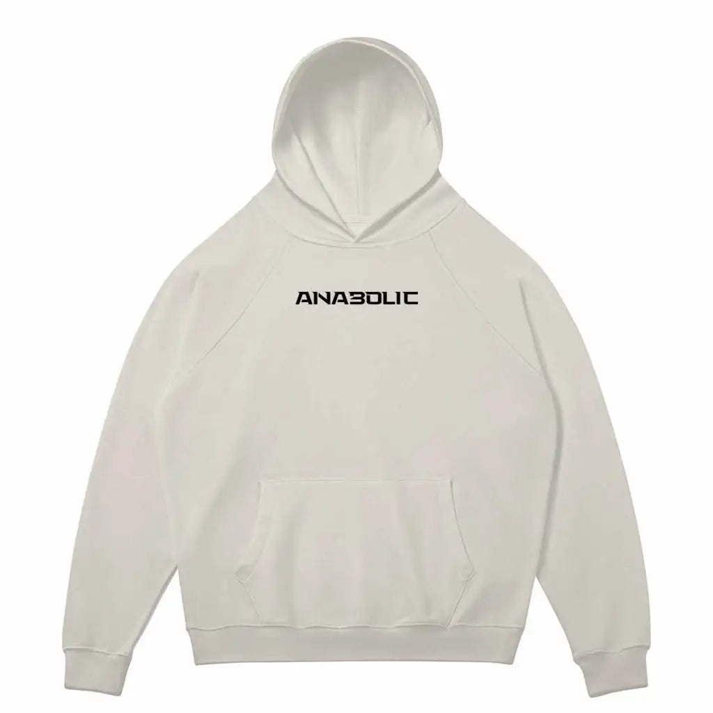 Anabolic Hoodie - Black Logo (low-key) - Rice Apricot / s