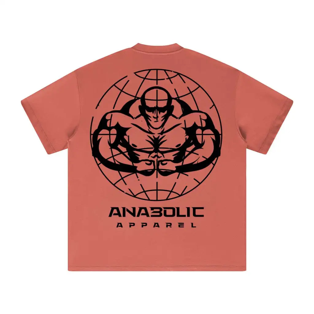 Anabolic Oversized Heavyweight T-shirt - Black Logo (high-key)