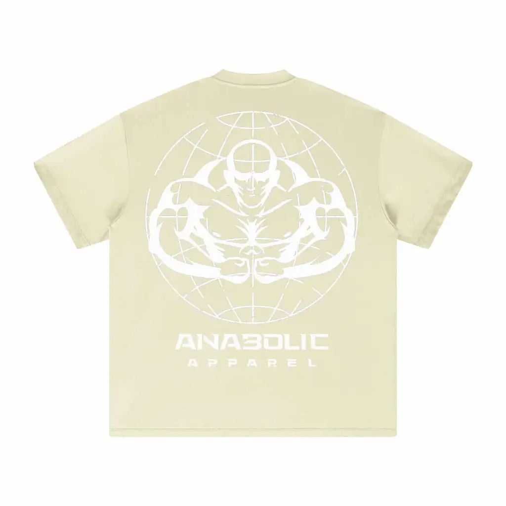 Anabolic Oversized Heavyweight T-shirt - White Logo (high-key)