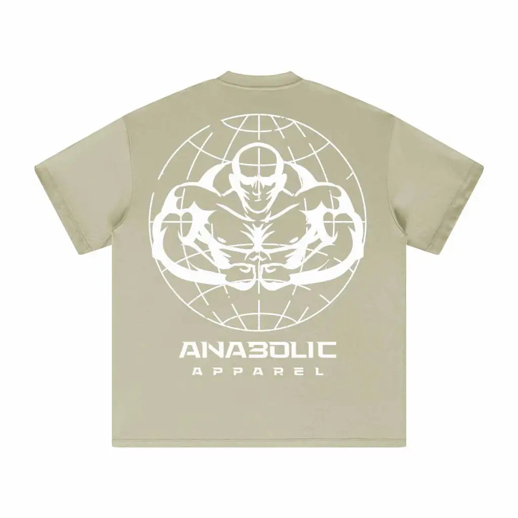 Anabolic Oversized Heavyweight T-shirt - White Logo (high-key)