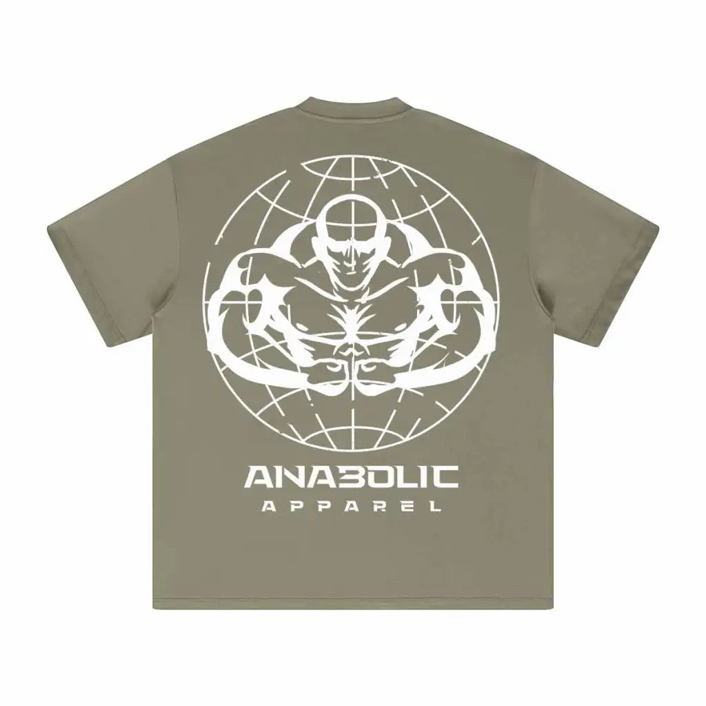Anabolic Oversized Heavyweight T-shirt - White Logo (high-key)