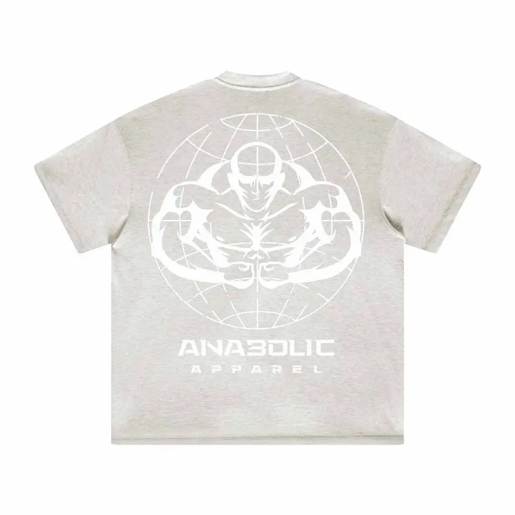 Anabolic Oversized Heavyweight T-shirt - White Logo (high-key)