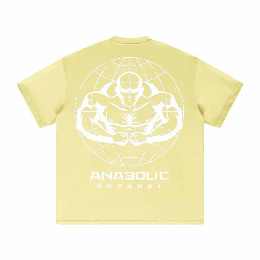 Anabolic Oversized Heavyweight T-shirt - White Logo (high-key)