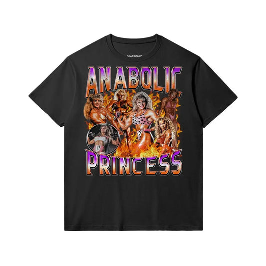 Anabolic Princess | Slim Fit Heavyweight T-shirt - Black / Xs