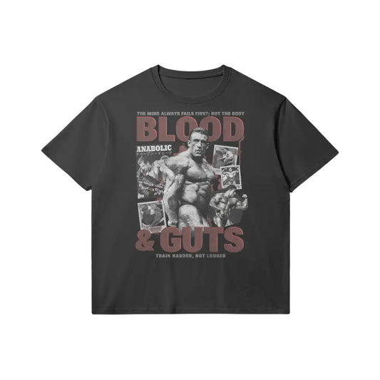Blood & Guts | Slim Fit Heavyweight T - shirt - Black / Xs