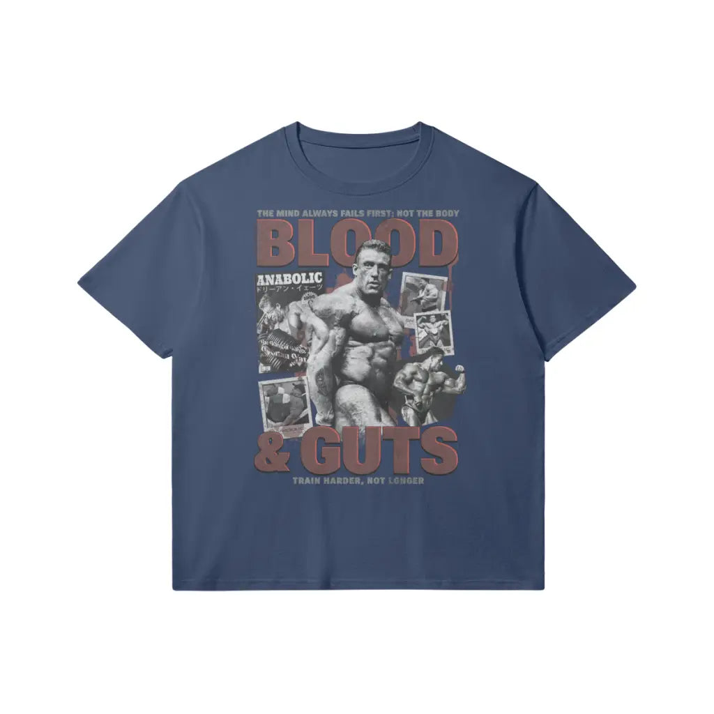 Blood & Guts | Slim Fit Heavyweight T-shirt - Dark Navy / Xs