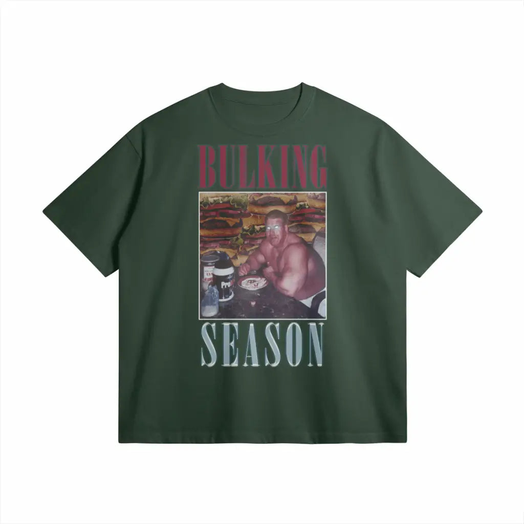 Bulking Season V1 | Oversized Heavyweight T-shirt - Cactus Green / Xs