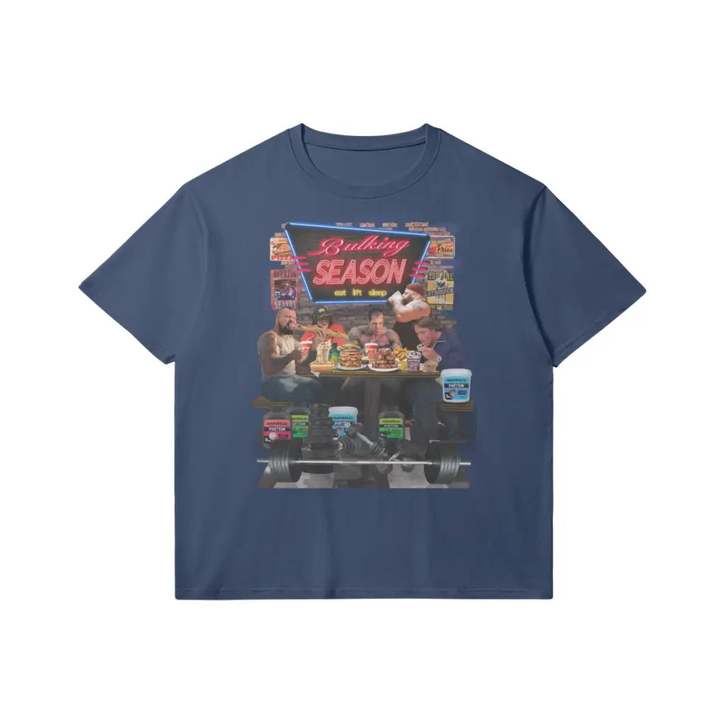 Bulking Season V2 | Slim Fit Heavyweight T-shirt - Dark Navy / Xs