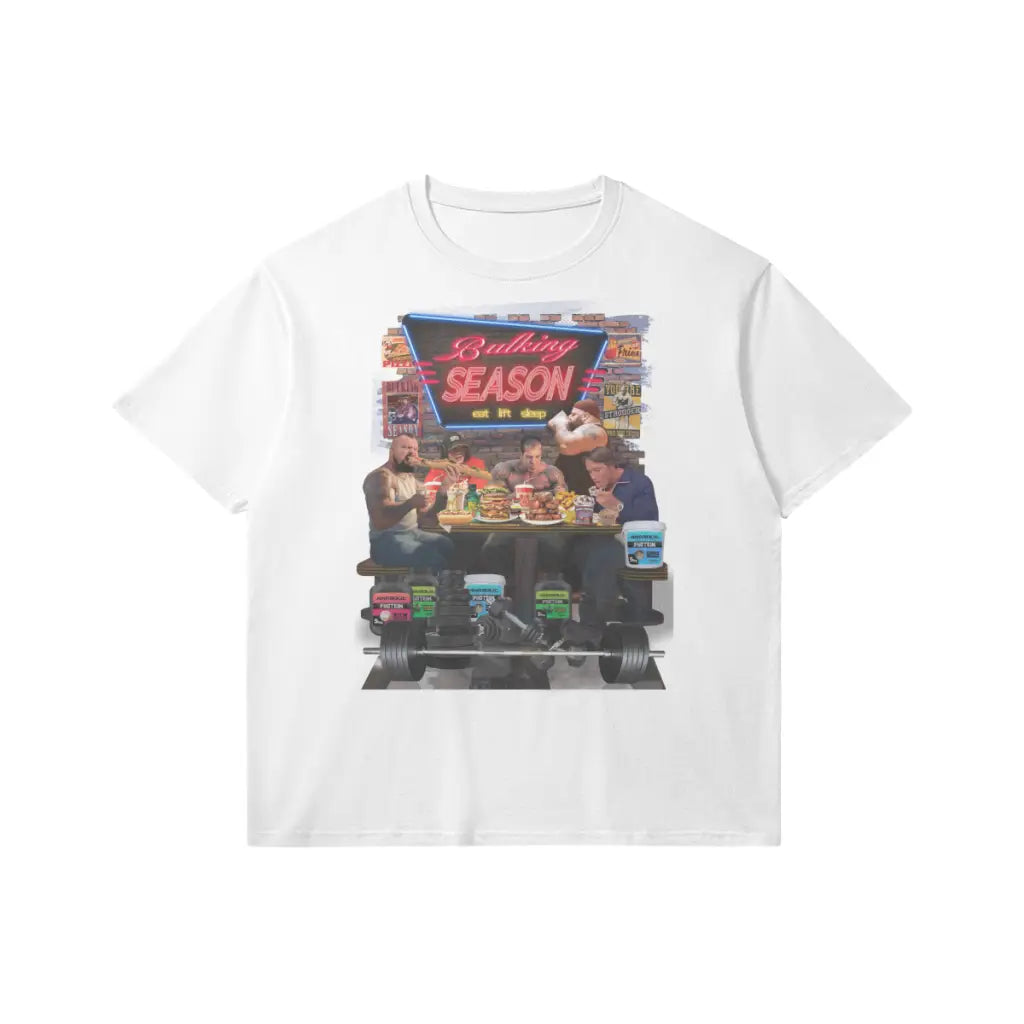 Bulking Season V2 | Slim Fit Heavyweight T-shirt - White / Xs