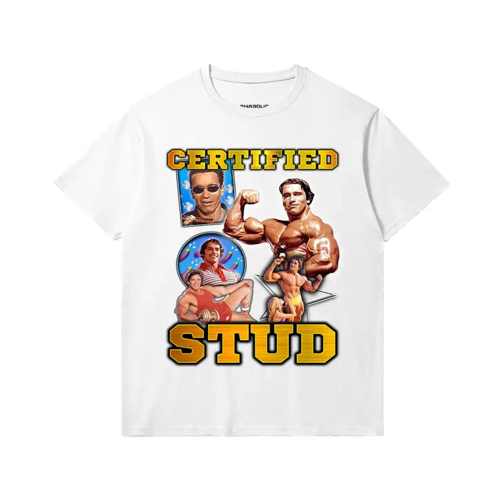 Certified Stud | Slim Fit Heavyweight T - shirt - White / Xs