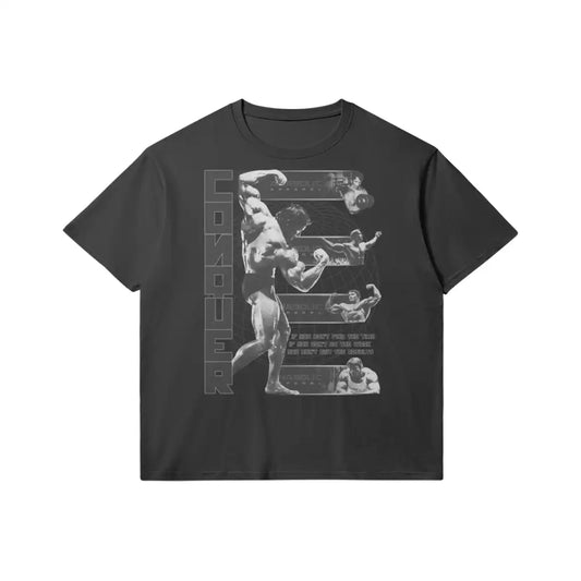 Conquer | Slim Fit Heavyweight T - shirt - Black / Xs