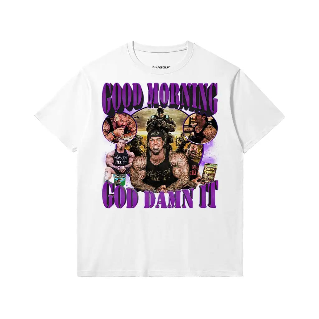 Good Morning - Slim Fit Heavyweight T-shirt - White / Xs