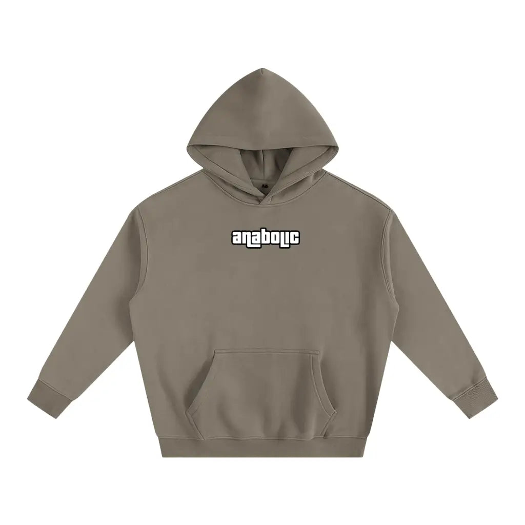 Gym Theft Auto - Oversized Hoodie - Gray Coffee / s