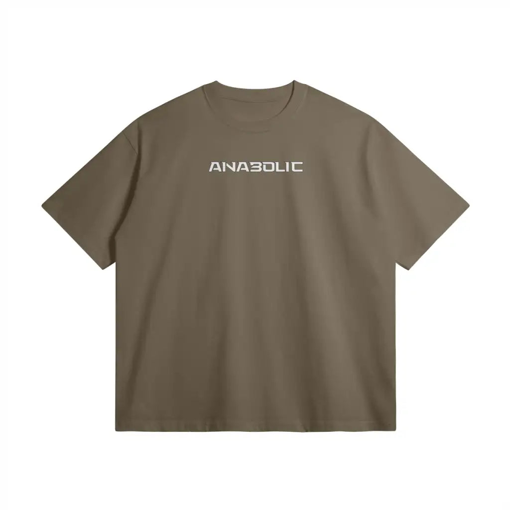 High Key | Oversized Heavyweight T - shirt - Dark Taupe / Xs