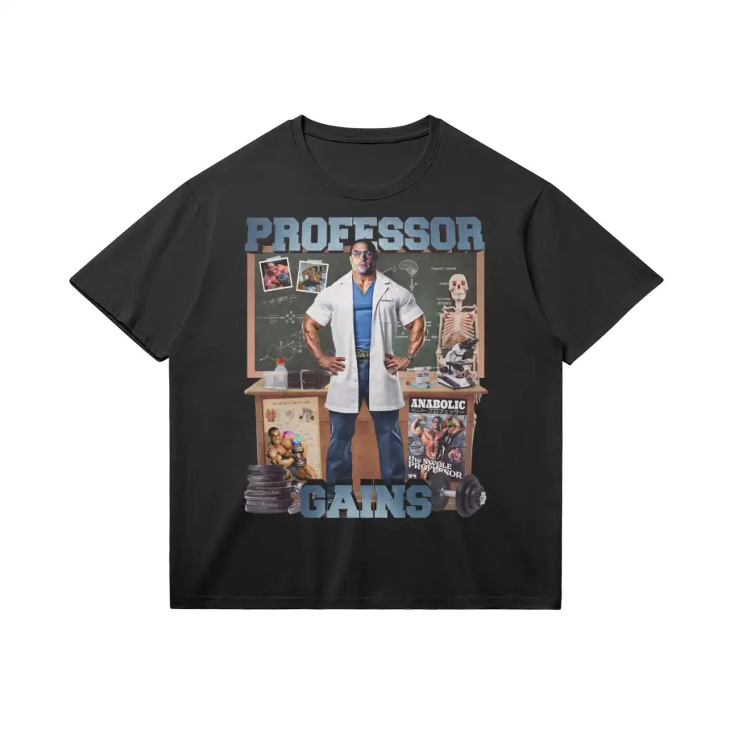 Professor Gains | T - shirt - Black / Xs