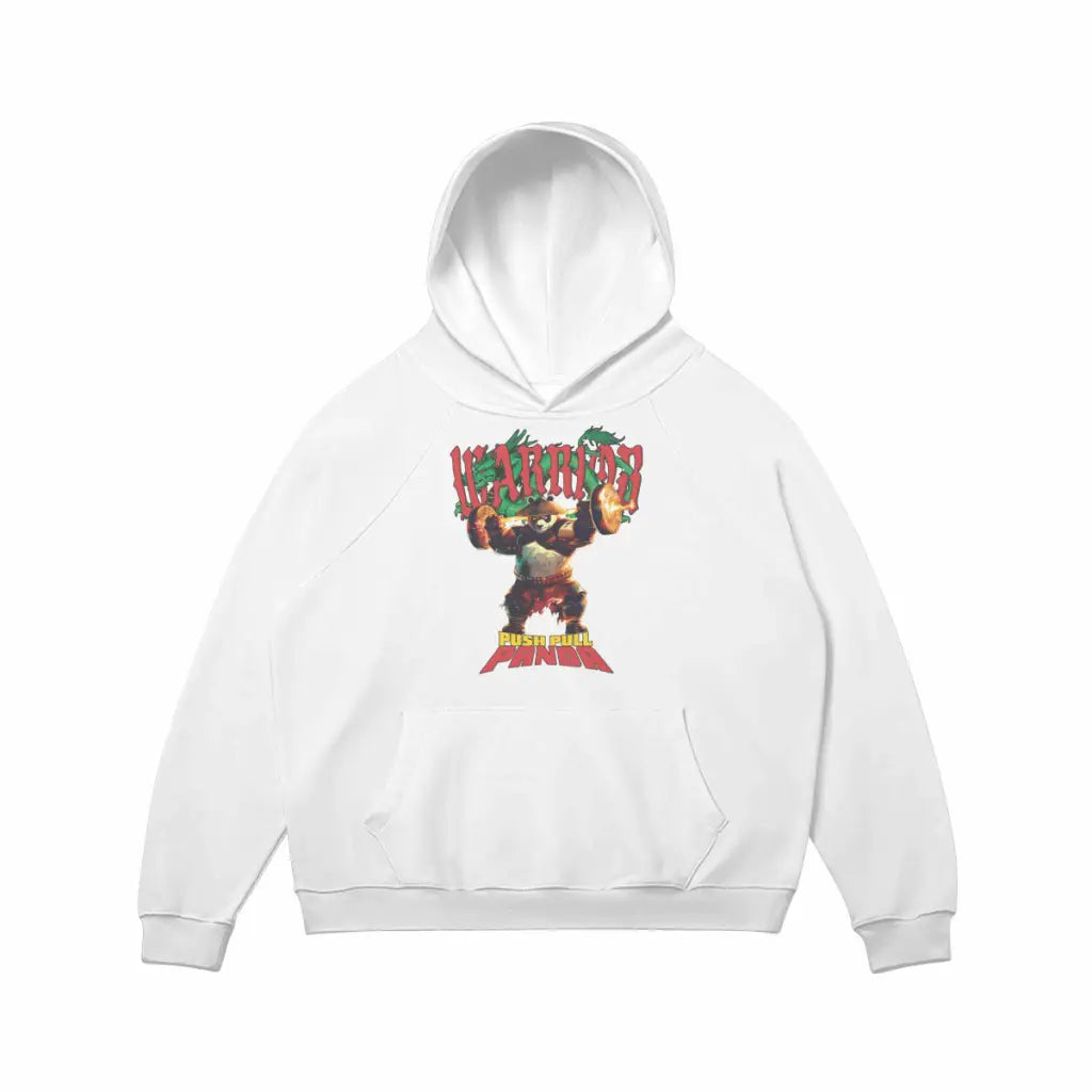 Push Pull Panda | Hoodie - White / s