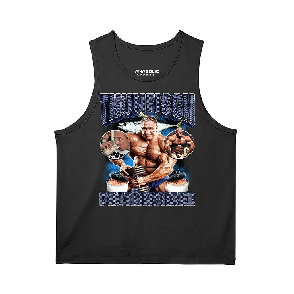 Thunfisch Proteinshake | Tank Top - Black / s