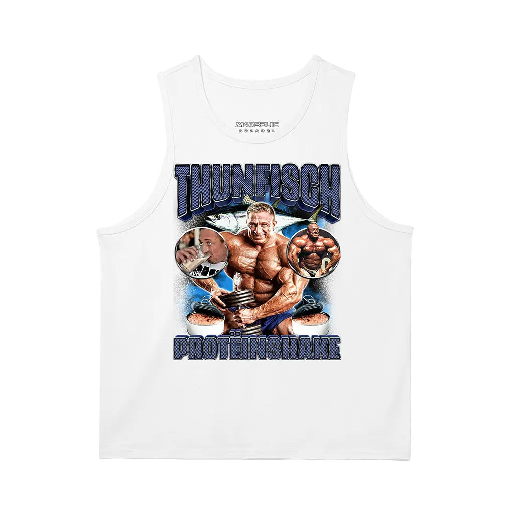 Thunfisch Proteinshake | Tank Top - White / s