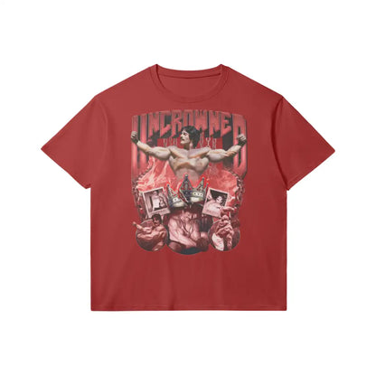 Uncrowned S1 | Mm Slim Fit Heavyweight T - shirt - Red / Xs