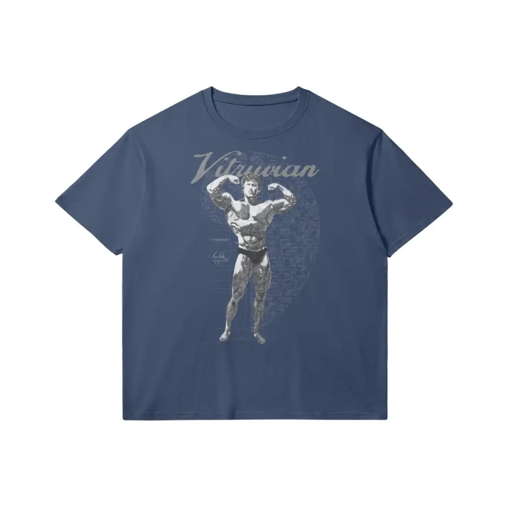 Vitruvian | Slim Fit Heavyweight T-shirt - Dark Navy / Xs