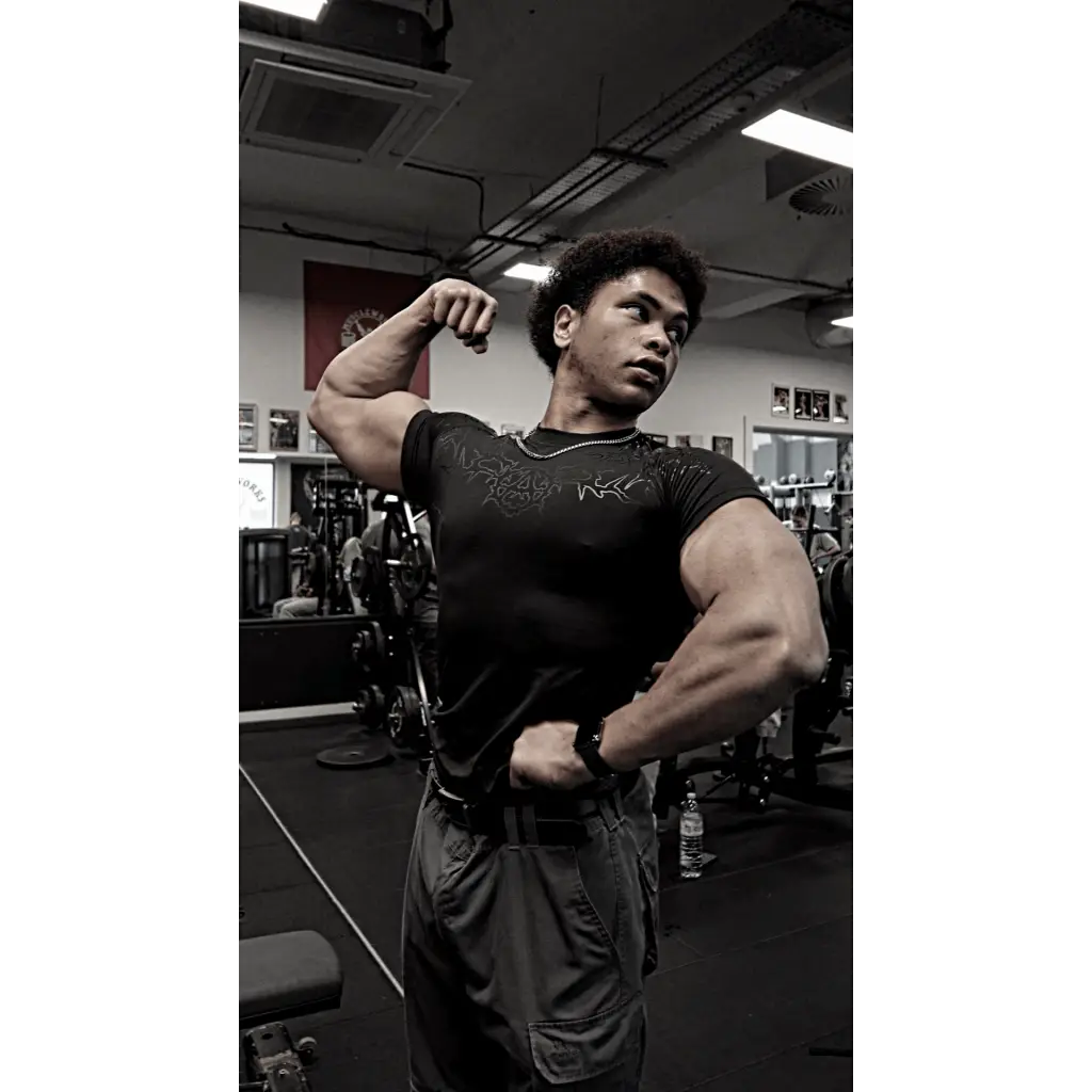 Zeus | Short Sleeve Compression Shirt Black Print / s