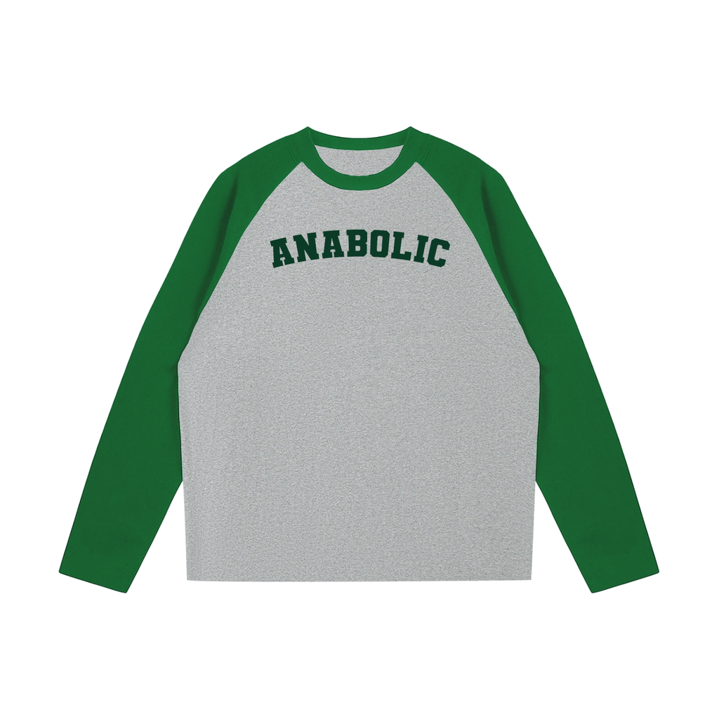Golden Era Long Sleeve - Green & Grey - Flower Gray with / s