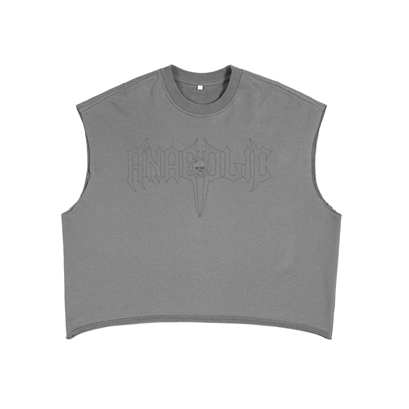 HELLFIRE - Retro Tank (Graphite Grey Print)