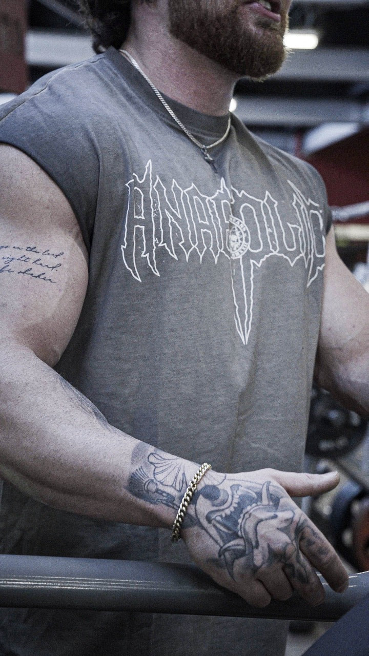 HELLFIRE - Cut-Off Tank (White Print)
