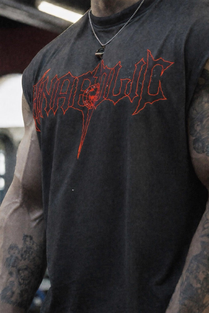 HELLFIRE - Cut-Off Tank (Crimson Red Print)