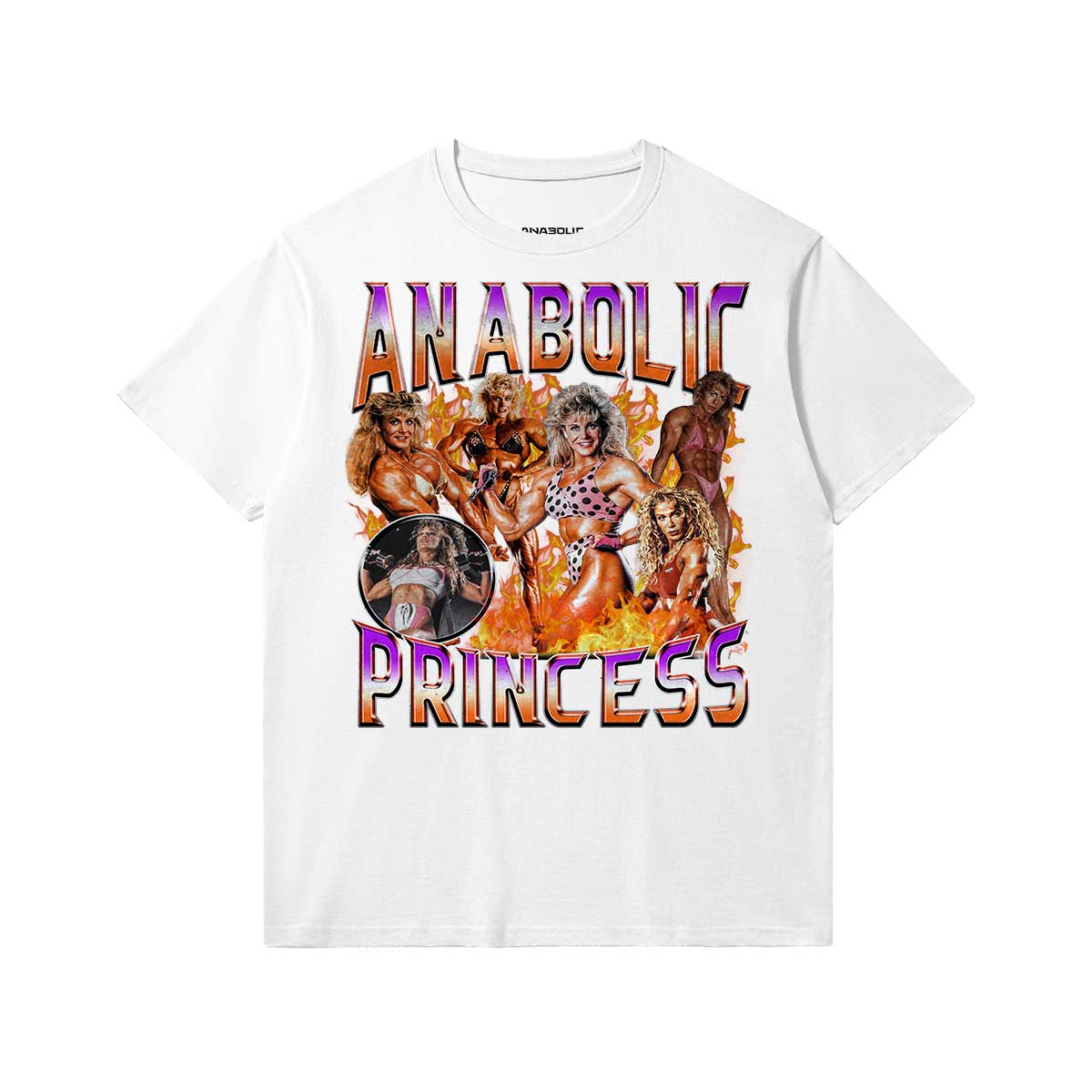 Anabolic Princess | Slim Fit Heavyweight T-shirt - White / Xs