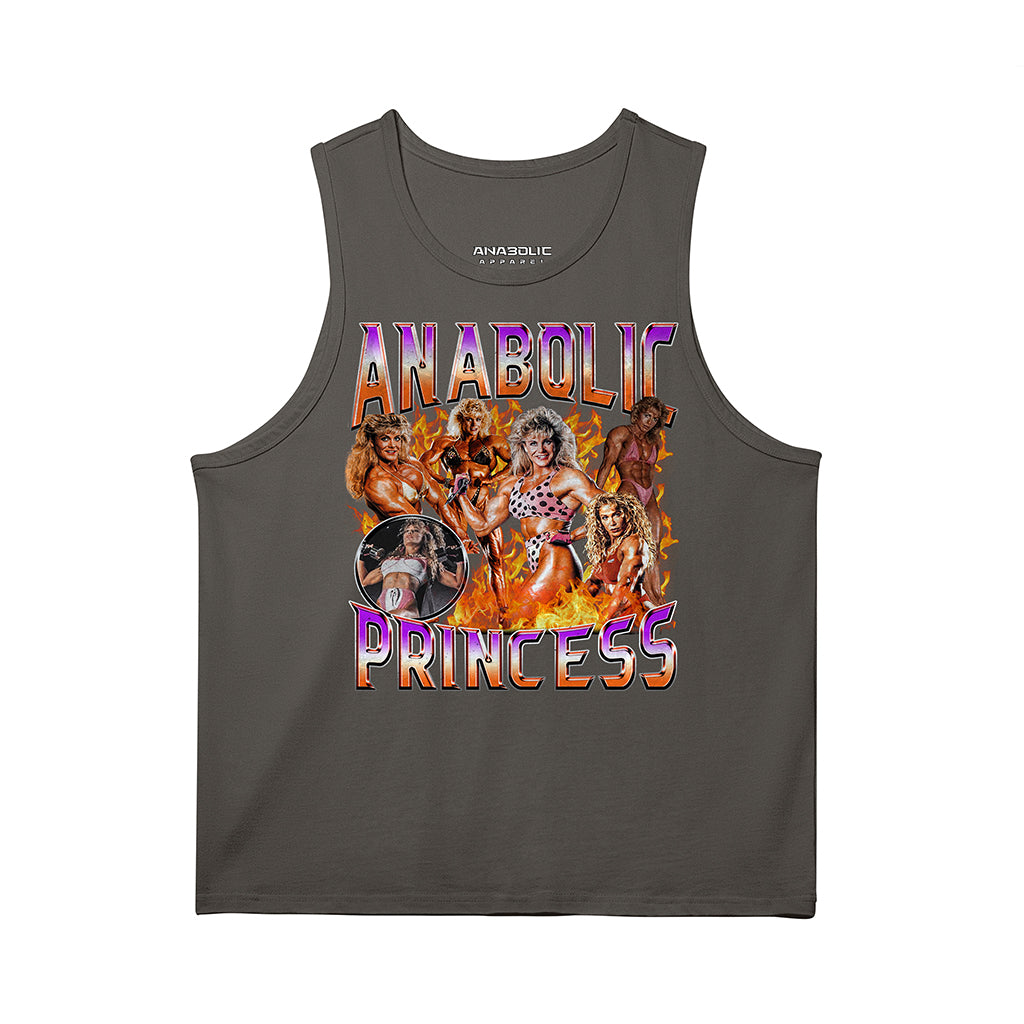 Anabolic Princess | Tank Top - Charcoal Grey / s