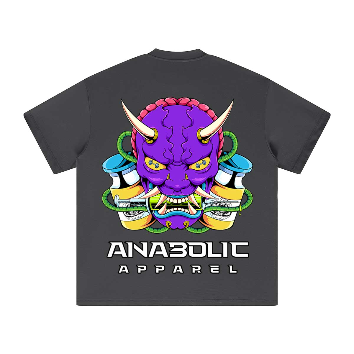 Oni | Oversized Heavyweight T-shirt - Carbon Gray / Xs