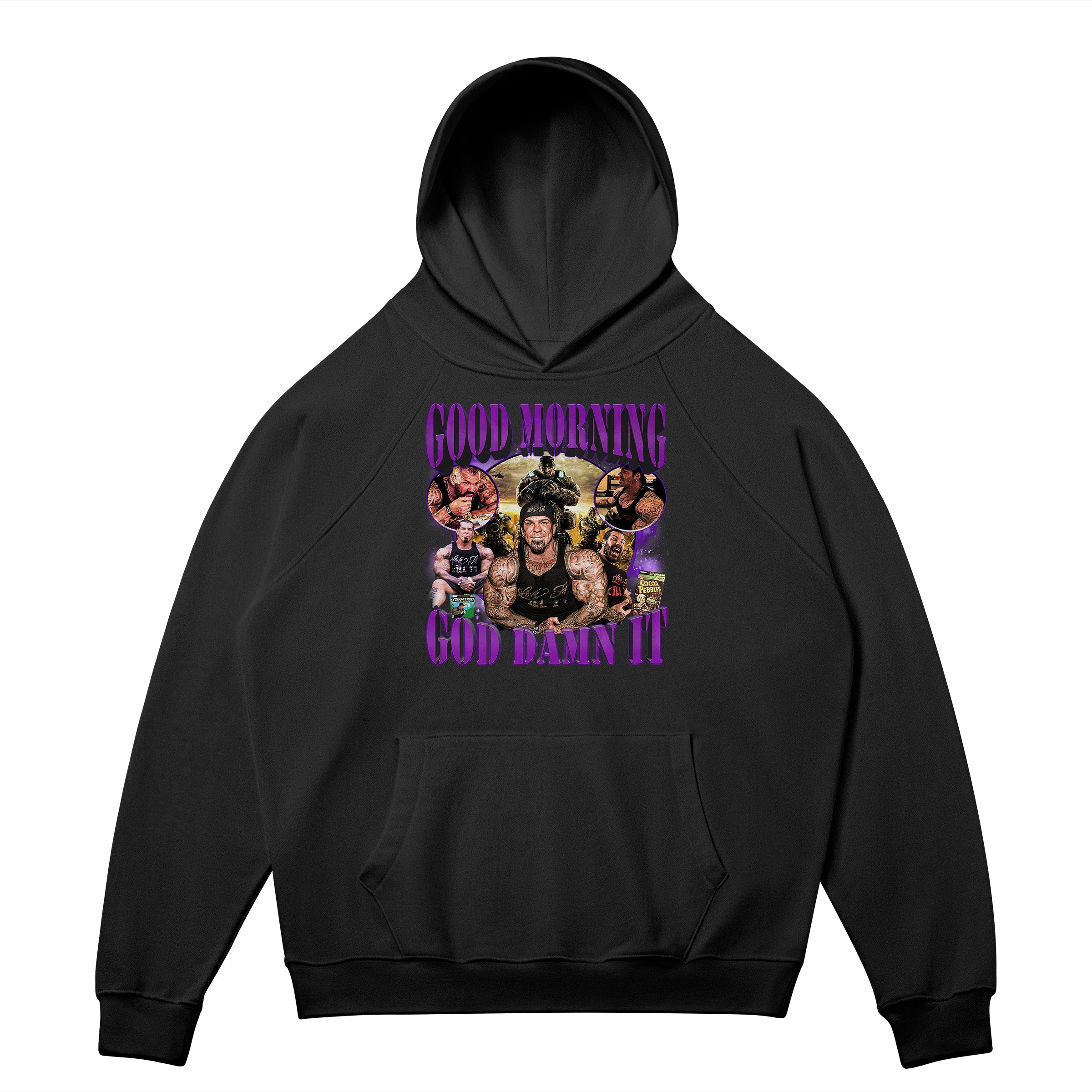 Good Morning | Hoodie - Black / s