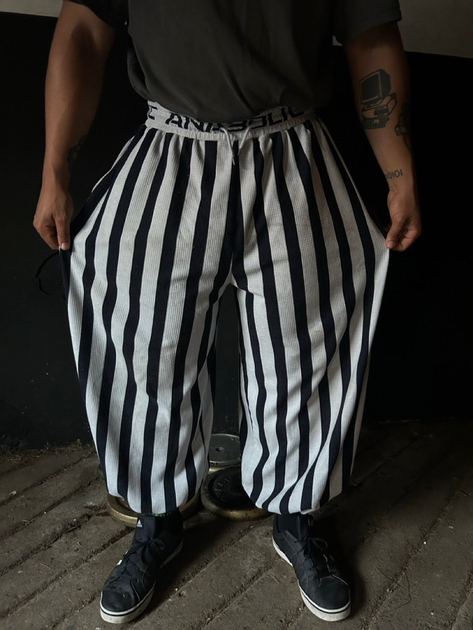 Bodybuilding Pants | Black & White