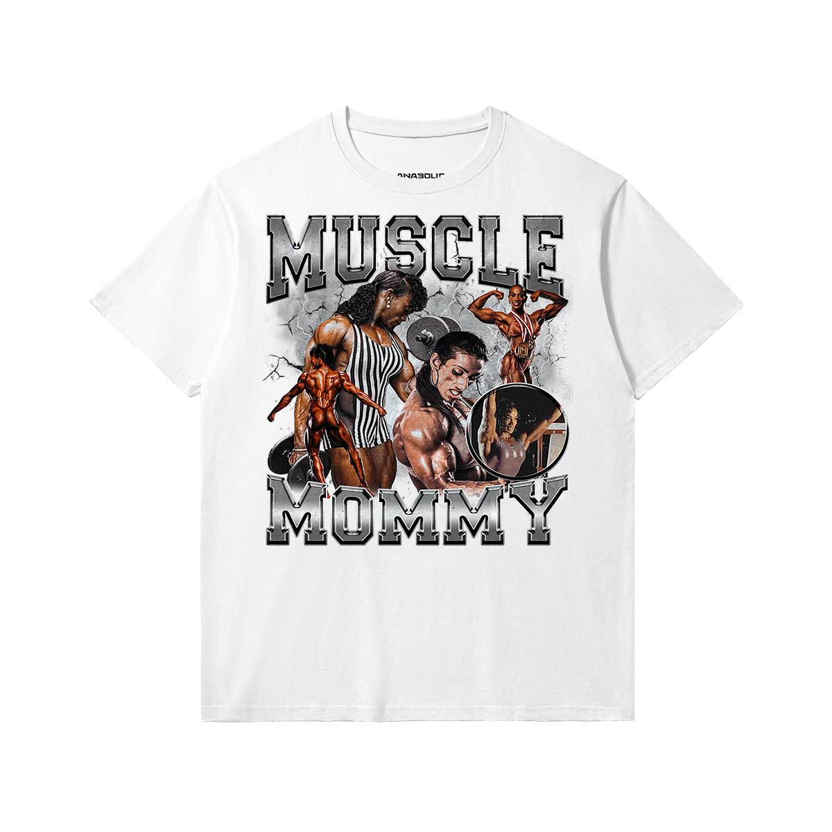 Muscle Mommy | Slim Fit Heavyweight T-shirt - White / Xs