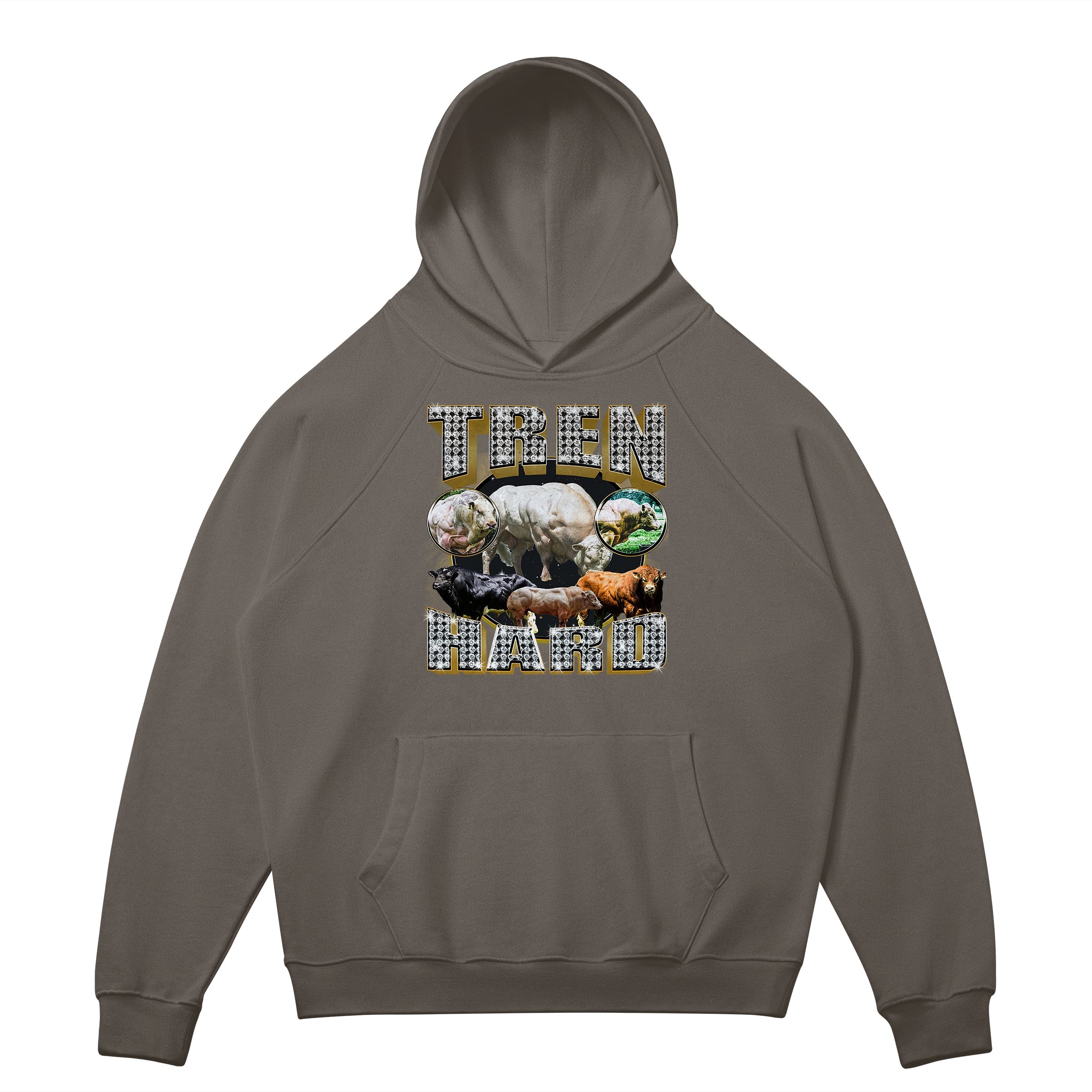 Tren Hard | Hoodie - Charcoal Grey / s