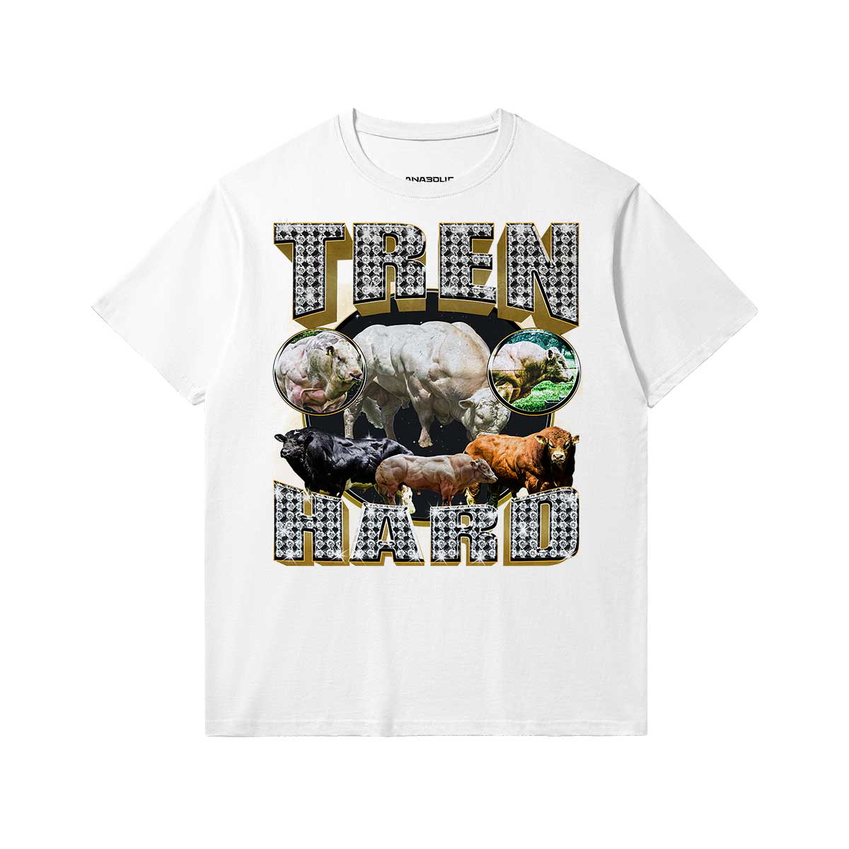 Tren Hard | Slim Fit Heavyweight T-shirt - White / Xs