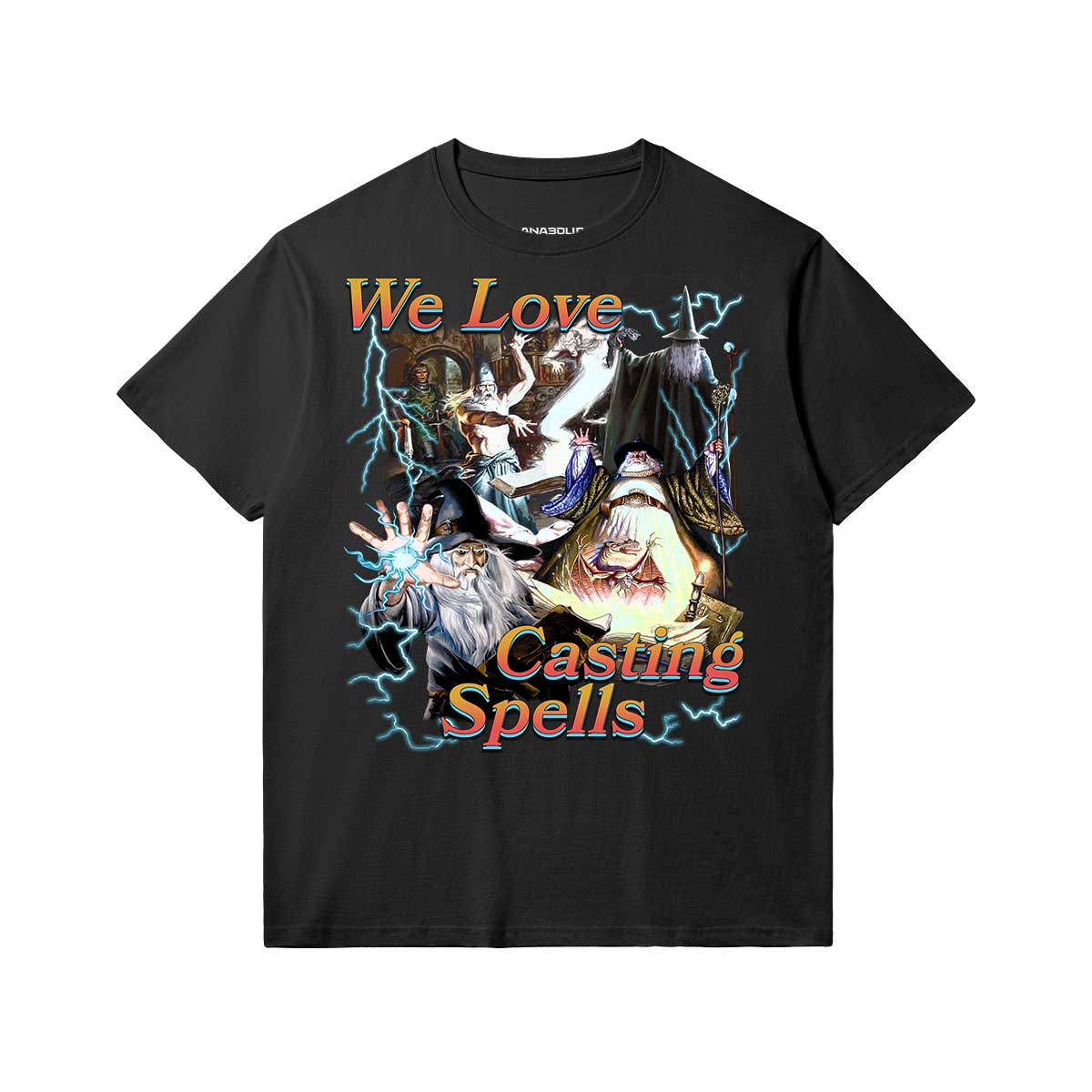 We Love Casting Spells | Slim Fit Heavyweight T-shirt - Black / Xs