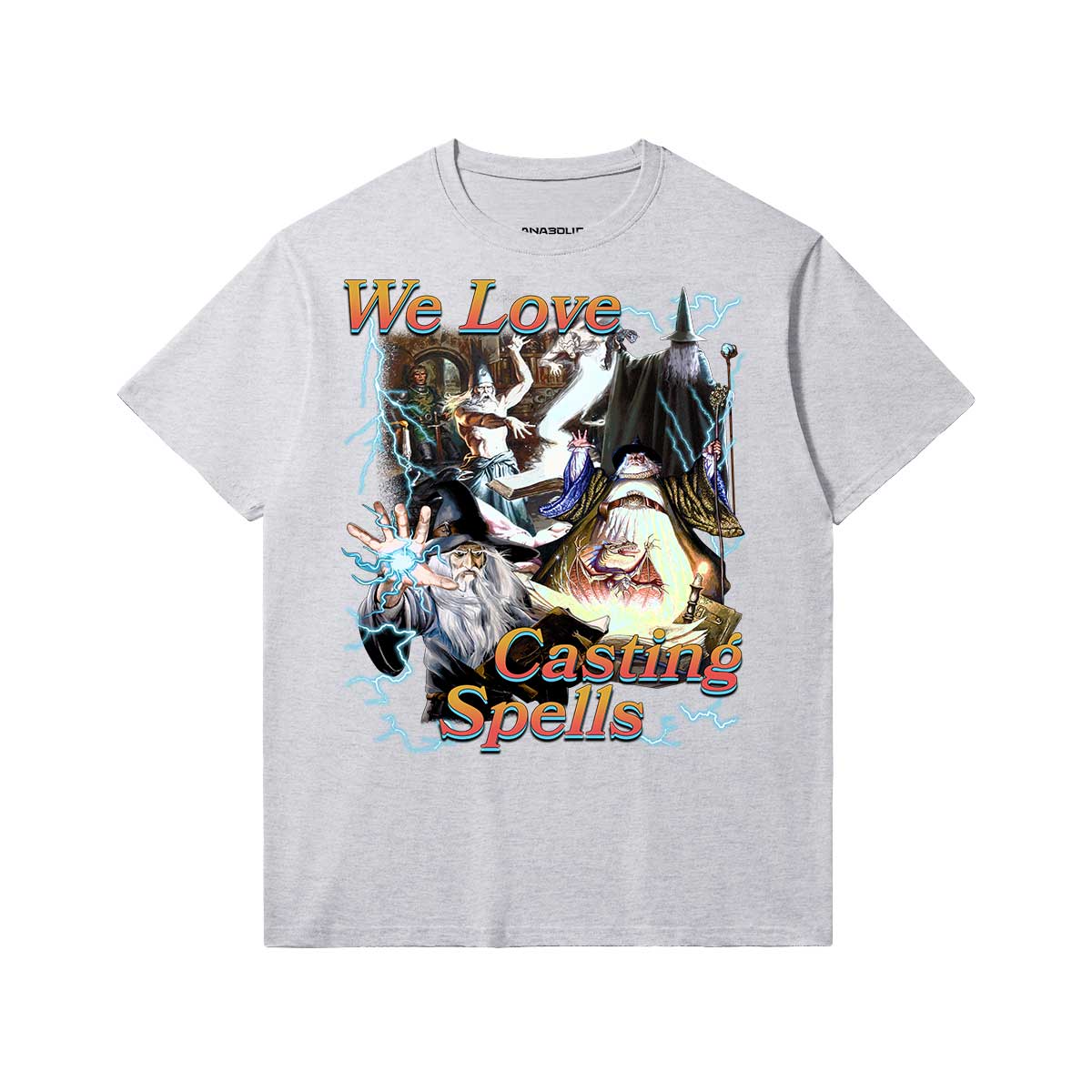 We Love Casting Spells | Slim Fit Heavyweight T-shirt - Medium Heather Gray / Xs