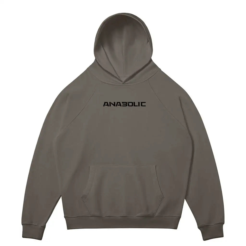 Anabolic Hoodie - Black Logo (high-key) - Charcoal Grey / s