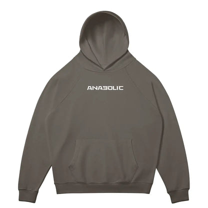 Anabolic Hoodie - White Logo (high-key) - Charcoal Grey / s