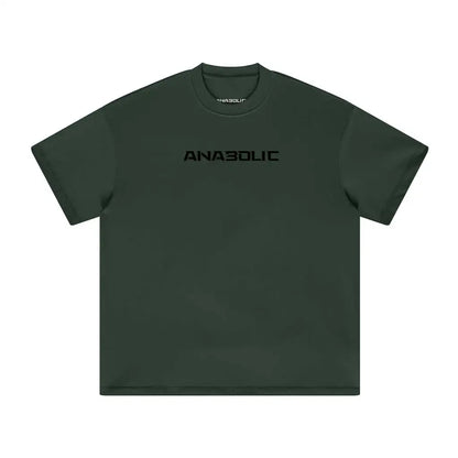 Anabolic Oversized Heavyweight T-shirt - Black Logo (high-key) - Cactus Green / Xs