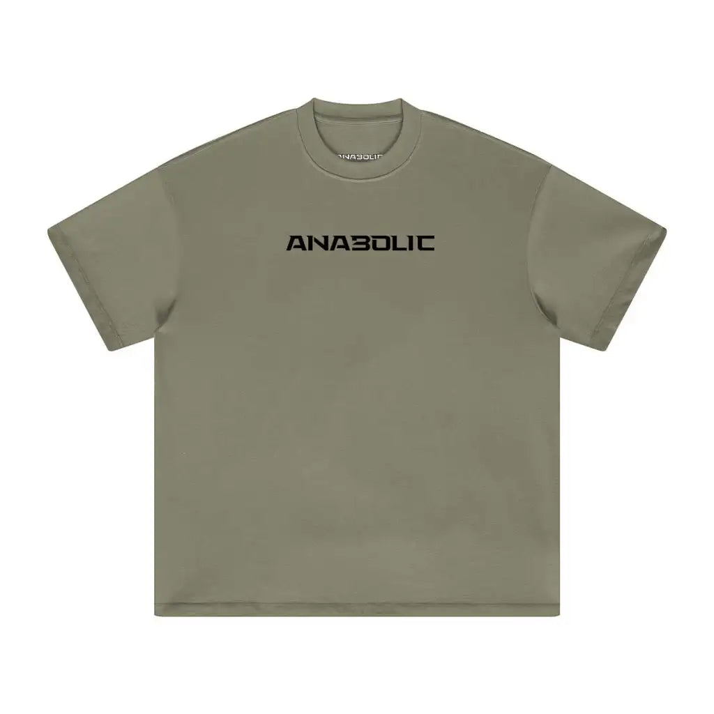 Anabolic Oversized Heavyweight T-shirt - Black Logo (low-key) - Artichoke / Xs