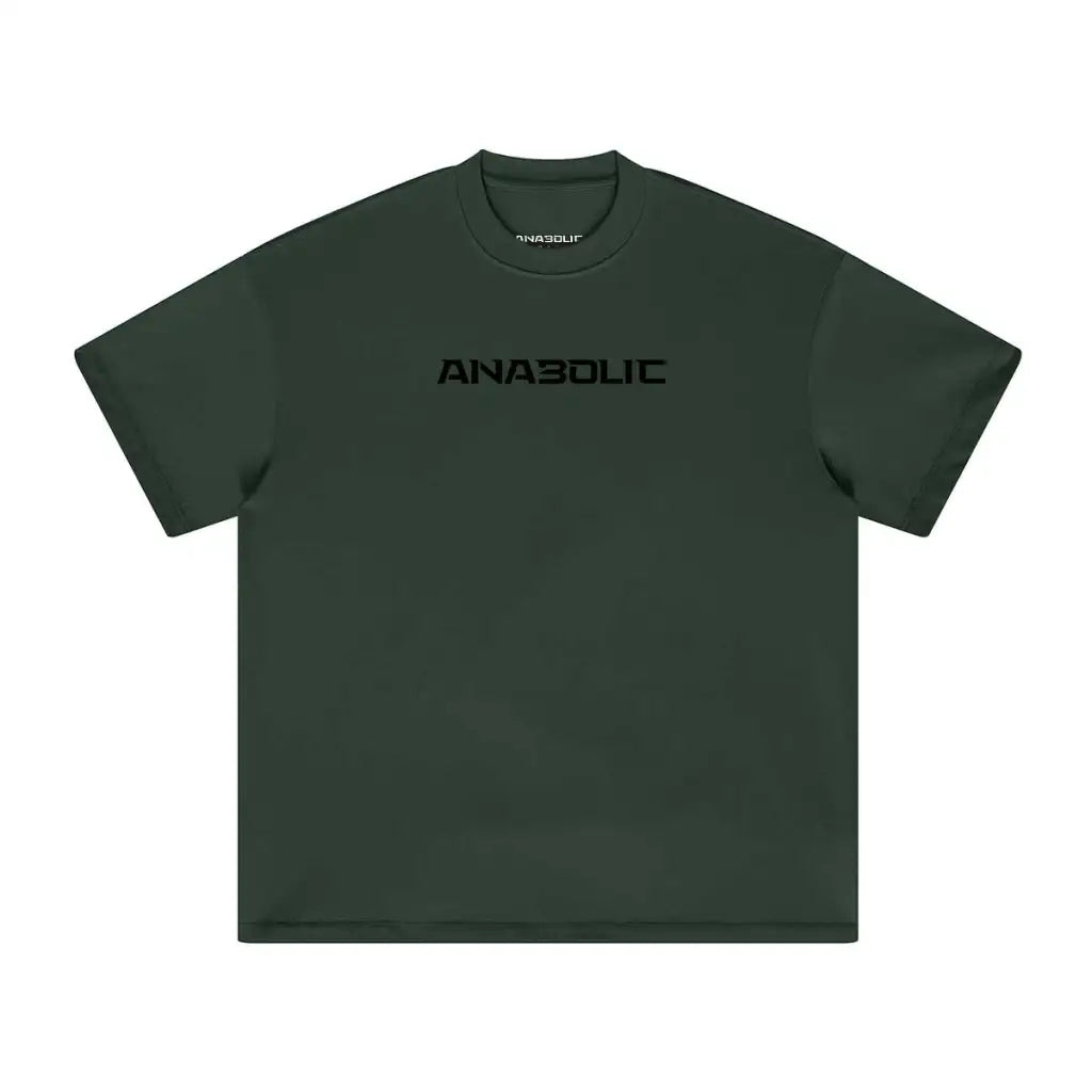Anabolic Oversized Heavyweight T-shirt - Black Logo (low-key) - Cactus Green / Xs