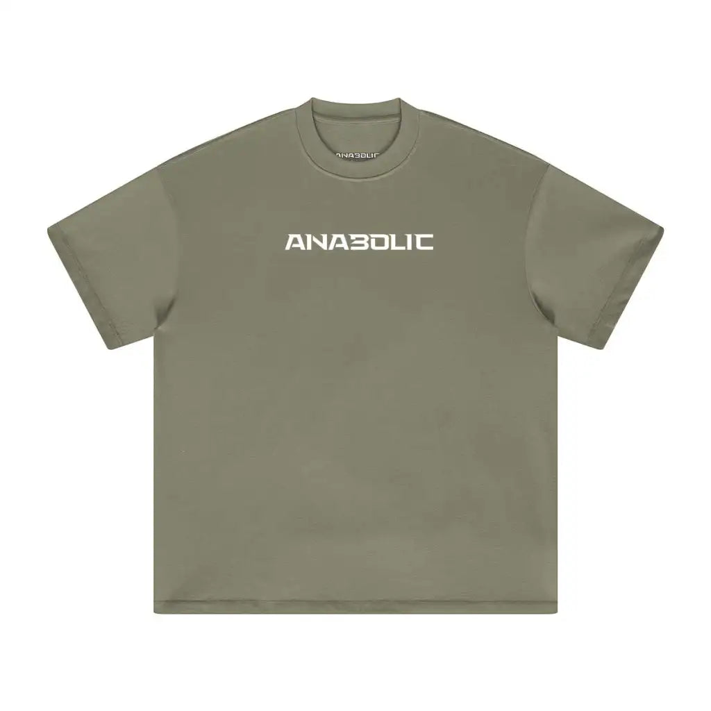Anabolic Oversized Heavyweight T-shirt - White Logo (high-key) - Artichoke / Xs