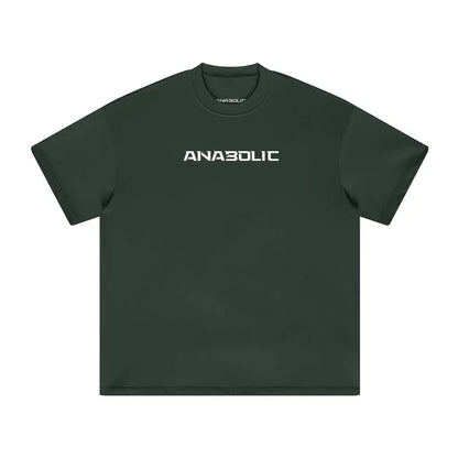 Anabolic Oversized Heavyweight T-shirt - White Logo (high-key) - Cactus Green / Xs