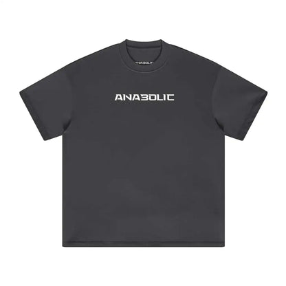 Anabolic Oversized Heavyweight T-shirt - White Logo (high-key) - Carbon Gray / Xs